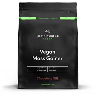 THE PROTEIN WORKS - Gainer Vegan | 450 Calories par shake | Masse musculaire | Shake de protéines végétales | 16 Servings | Chocolat Onctueux | 2kg