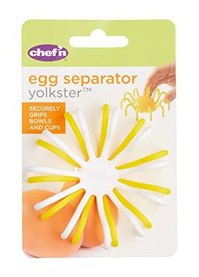 Chef'n 102-837-402-KC Yolkster Egg Separator, Plastic,White,9 x 9 x 2.5 cm
