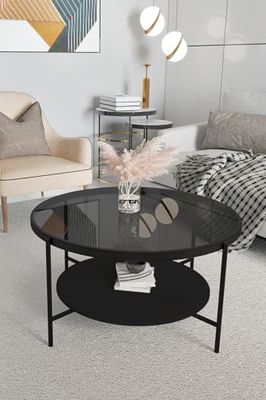 Hanah Home Fume, Black Oslo, Verre trempé, Taille Unique