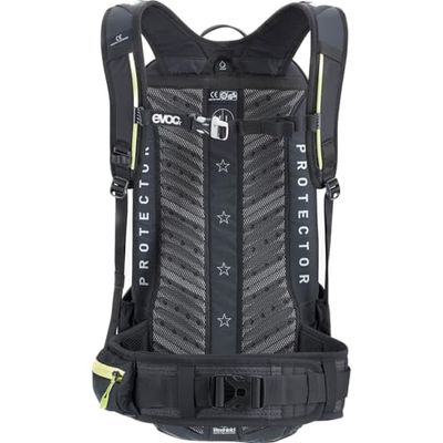 EVOC FR ENDURO BLACKLINE 16L protector rugzak, rugzak voor fietstochten & trails (fietsrugzak, LITESHIELD RUG PROTECTOR & AIR SYSTEM technologie, maat S)