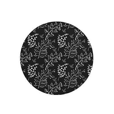 Questo Casa, Rund musmatta med digitalt tryck, halkfri baksida, för kontor och hem, diameter: 22 cm