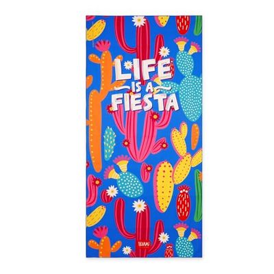 LEGAMI - Microfibre Cactus Beach Towel, Sand Resistant, Quick Drying, Ultra Absorbent, Compact, 85 x 180 cm, Multicolor