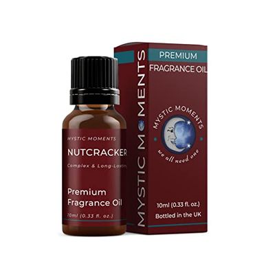 Mystic Moments | Olio di fragranze di schiaccianoci - 10 ml - perfetto per saponi, candele, bombe da bagno, bruciatori di olio, diffusori e articoli per la cura della pelle e dei capelli