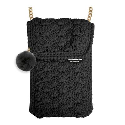 case&me Pons, Bolsa de Invierno para Smartphone para Mujer, Black, 110x170 centimetri