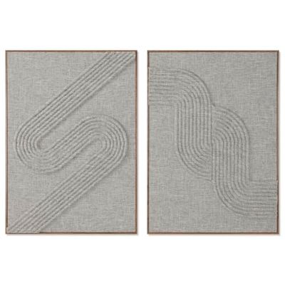 Home ESPRIT Tableau Beige Moderne Urbain 50 x 4 x 70 cm (2 unités)
