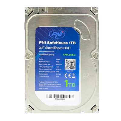 PNI Interne Harde Schijf SafeHouse 1TB, 3.5" HDD, CCTV, 64MB, voor bewakingssystemen