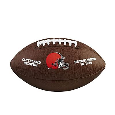 Wilson Palla da Football Americano NFL TEAM LOGO, Misura Ufficiale, Pelle Composita