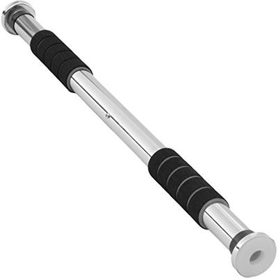 Ultrasport 2 Weg Optrekstang, Individueel Verstelbaar Voor Een Lengte Van 65-93 Cm, Optrekstang Van Stevig Staal, Belastbaar Tot 100 Kg, Deurstang Voor Effectieve Opleiding Van Bovenlichaamspieren