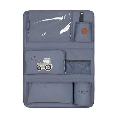 LÄSSIG Auto-organizer voor achterbank, organizer voor de achterbank van de auto, inklapbaar, 55 cm, Adventure Tractor, 55 cm, auto organizer