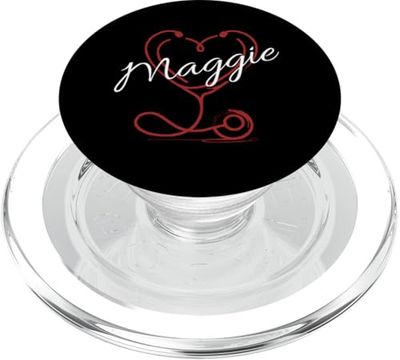 MAGGIE Nurse Gift Cute Doctor Designer Personalized Nurse PopSockets PopGrip para MagSafe