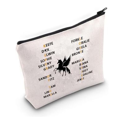 PXTIDY Team Foster Kee-fe Trousse de Maquillage avec Personnages de Keeper of The Lost Cities, KOTLC, Beige, One Side, Mode