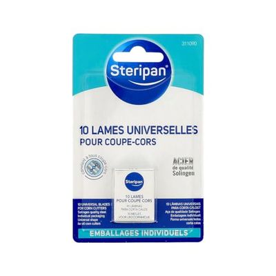 STERIPAN FOOTCARE - Steripan Lames pour Coupe-Cors – Pack De 10 Lames – Forme Universelle
