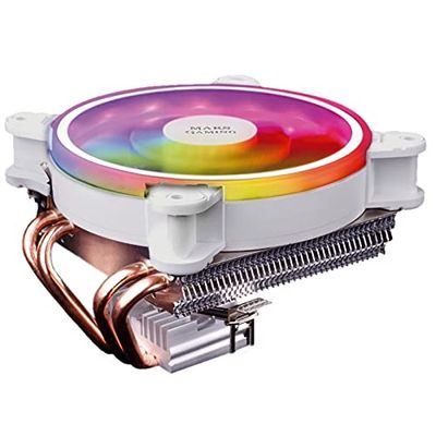 levitantes Ventilateur RGB 140 W, haute efficacité, design blanc, idéal pour le refroidissement sur PC et l'amélioration esthétique des armoires.