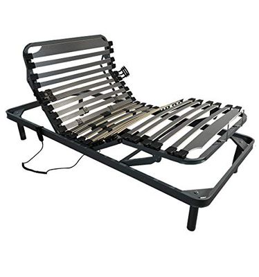 Duermete Online - Letto articolato elettrico Ergomedic, 5 piani, telaio rinforzato, sospensioni di Hytrel, prodotto in Spagna, 90 x 190
