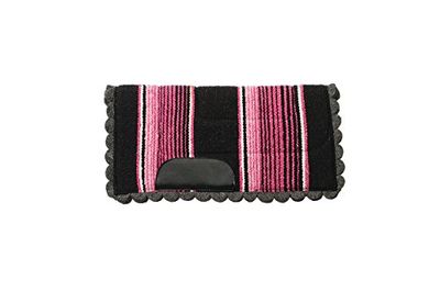 Weaver Leather Pony - Almofada de selim Navajo com forro de feltro, rosa, 23 x 23 polegadas