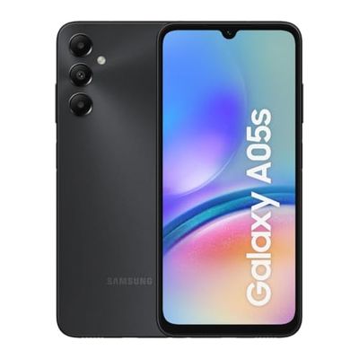 Samsung Galaxy A05s, Factory Unlocked Android Smartphone, 13MP Front Camera, Fast Charging, 64GB, Black, 3 Year Manufacturer Extended Warranty (UK Version)