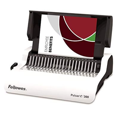 Fellowes 5620701 Rilegatrice Elettrica a Dorsi Plastici Pulsar-E, Capacità di Rilegatura 300 Fogli