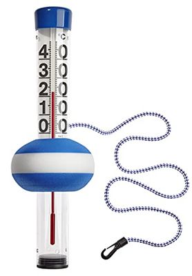 TFA Dostmann Thermomètre de piscine Neptun, 40.2003, pour piscine et étang, lecture confortable de la température de l'eau, grand, bien lisible