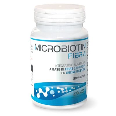 Microbiotin Fibra - Integratore Prebiotico con Fibre e Enzimi Digestivi per l’Equilibrio Intestinale - Prodotto in Italia da A.V.D. Reform