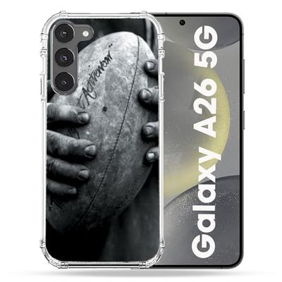 Cokitec Förstärkt skal för Samsung Galaxy A26 5G sport rugby vintage ballong