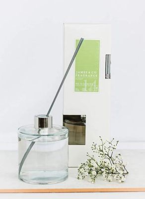 James & Co No.14 Jasmine (Jasmine & White Lily) 300ml Home Fragrance Reed Diffuser Set