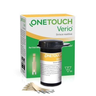 OneTouch Verio® Strisce reattive per 50 test glicemici per l’automonitoraggio della glicemia I 1 confezione contenente 50 strisce reattive