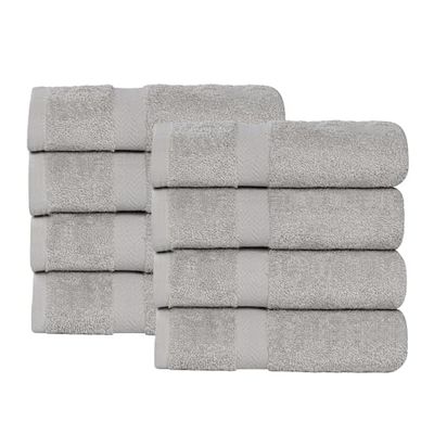 Superior Franklin Collection Franklin Lot de 8 Petites Serviettes en Coton à séchage Rapide pour décoration de Salle de Bain, Visage, Corps, Spa, Salle de Sport, absorbantes, Douces, Accessoires de