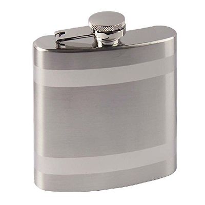 Haller unisex - Volwassenen Flachmann mat/gepolijst 200ccm zilver, 200