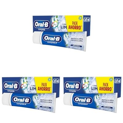 Oral-B Complete Plus Pasta Dentífrica 2 x 75 ml (el embalaje puede variar) (Paquete de 3)