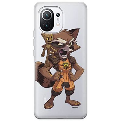 ERT GROUP mobiel telefoonhoesje voor Xiaomi 11 origineel en officieel erkend Marvel patroon Guardians of the Galaxy 018 optimaal aangepast aan de vorm van de mobiele telefoon, gedeeltelijk bedrukt