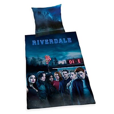 Herding Riverdale Bäddset vändbart örngott 80 x 80 cm, påslakan 135 x 200 cm, bomull/Renforcé flerfärgad