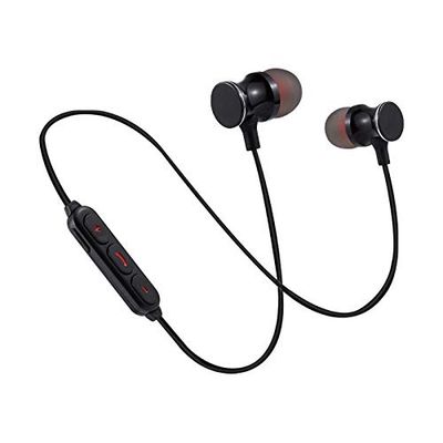 Słuchawki Bluetooth, metalowe, do Xiaomi Redmi 7, bezprzewodowe, pilot zdalnego sterowania, zestaw głośnomówiący Univ (czarny)