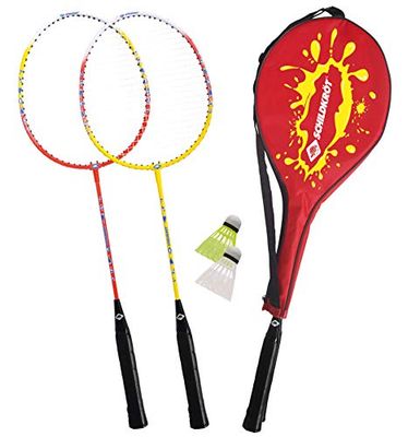 Schildköt 970908 Veerbalset 2-speler, 2 rackets, 2 ballen, in 3/4 hoes, meerkleurig