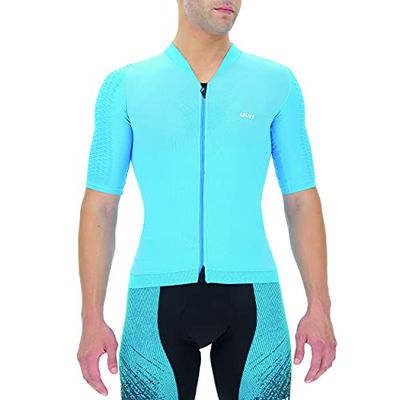 UYN Maglia da Ciclismo Airwing Uomo, Aerodinamica e Leggera, Maniche Lunghe, Tecnologia Haloflex e Hypermotion2, Pannello Microforato, Tasca Posteriore