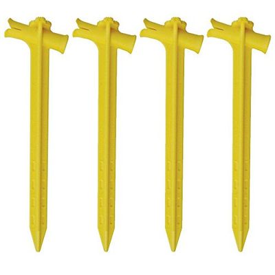 SPEED CINCH Estaca de 9" 4 Piezas- Amarillo