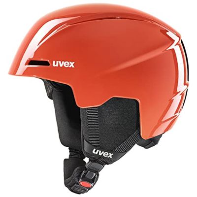 uvex Viti, Casco da Sci Unisex Bambino, Fierce Red, 51-55 cm