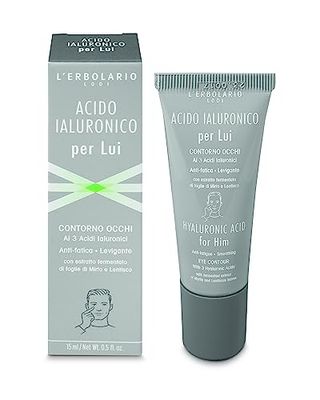 Ialuronico anti-fatica Smoothing Eye Contour by LErbolario for Men - 0,5 oz Gel