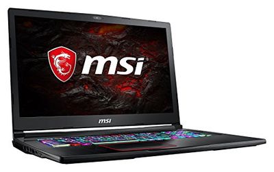 MSI GE73VR 7RE-043DE Raider (43,9 cm/17,3 cala/120 Hz), laptop gamingowy (Intel Core i7-7700HQ, 16 GB RAM, 256 GB SSD + 1 TB HDD, Nvidia GeForce GTX 1060, Windows 10 Home), czarny GE73