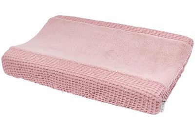 Meyco Funda para Cambiador de bebé, fácil de Limpiar algodón gofre, Forro Polar, 50 x 70 cm, Color Rosa
