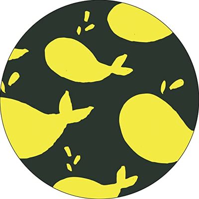 Bonateks, Round Digital Printed Mouse Pad, Non-Slip Base, for Office and Home, Diameter:22cm