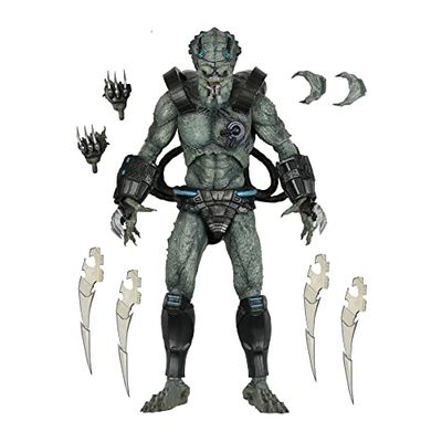 NECA 51589 Predator – Figurine Jungle en béton – Figurine Ultimate Deluxe Cœur en Pierre 25 cm, Noir