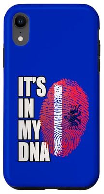 Albanian and Latvian Mix DNA Heritage Flag Case for iPhone XR