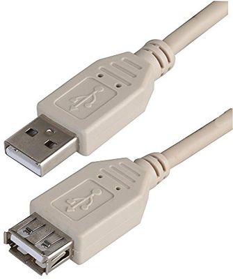 Pro Signal PSG91434 - Cable USB 2.0 A macho a hembra, 1 m, color gris