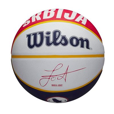 Wilson, NBA Player Local Jokic Unisex-Adult, Blu/giallo, 7