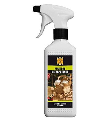 Gubra | Pulitore superpotente per legno e vimini trattati o verniciati | 500ml |Prodotto non aggressivo, non intacca il legno | Gradevolmente profumato