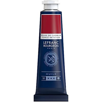 Lefranc & Bourgeois Fine Oil Pintura a óleo, vermelho (Cadmium Red Deep Hue), 40 ml
