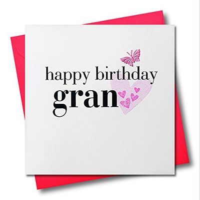 Claire Giles Hearts and Stars Happy Birthday Gran Card