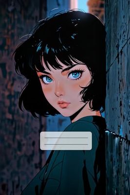 Midnight Shadow Anime Notebook: Stylish and Mysterious Notebook for Creative Souls. 6 x 9 Inch - 100 College Ruled Pages. Perfect for Writing & Sketching.