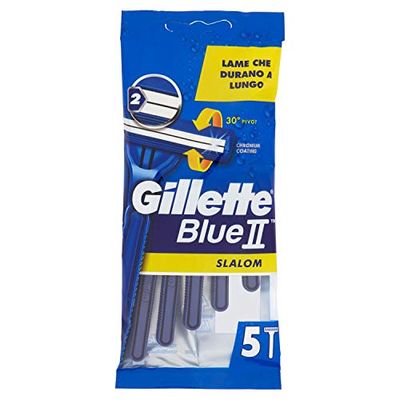 Gillette Blue II - Maquinilla de afeitar desechable (5 unidades)