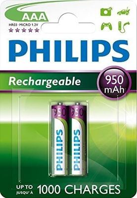 x batteria ricaricabile AAA